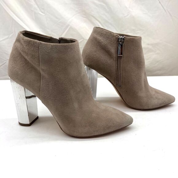 Michael Kors suede Paloma booties gray size 5.5 - Picture 4 of 10